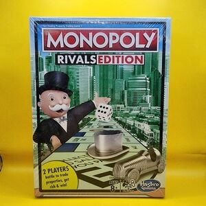 Monopoly Rivals Edition 2 Player Game Hasbro Gaming New Factory Sealed